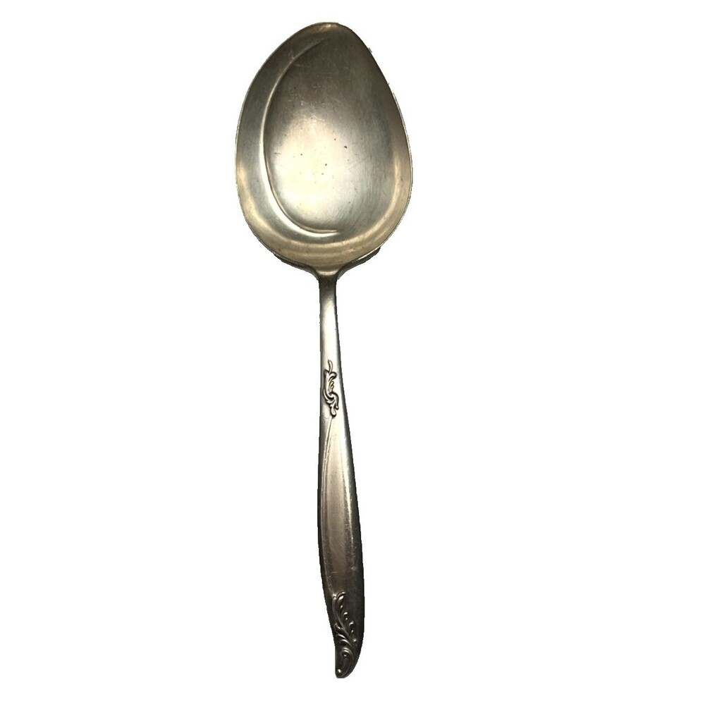 Holmes Edwards IS Deep Silver Woodsong Berry Serving Spoon Silverplate‎ USA Made